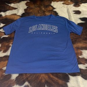 medium royal blue LA shirt